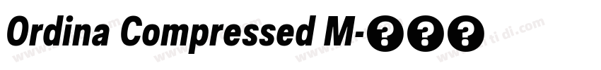 Ordina Compressed M字体转换